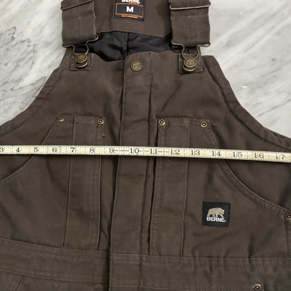 Like New! MOVING! EVYTHNG MUsT GO! Berne Men Insulated Washed Duck Bibs Overall - Picture 6 of 16